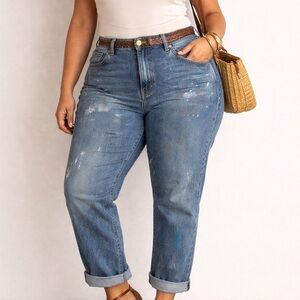 Ralph Lauren Distressed Blue Boyfriend Jeans